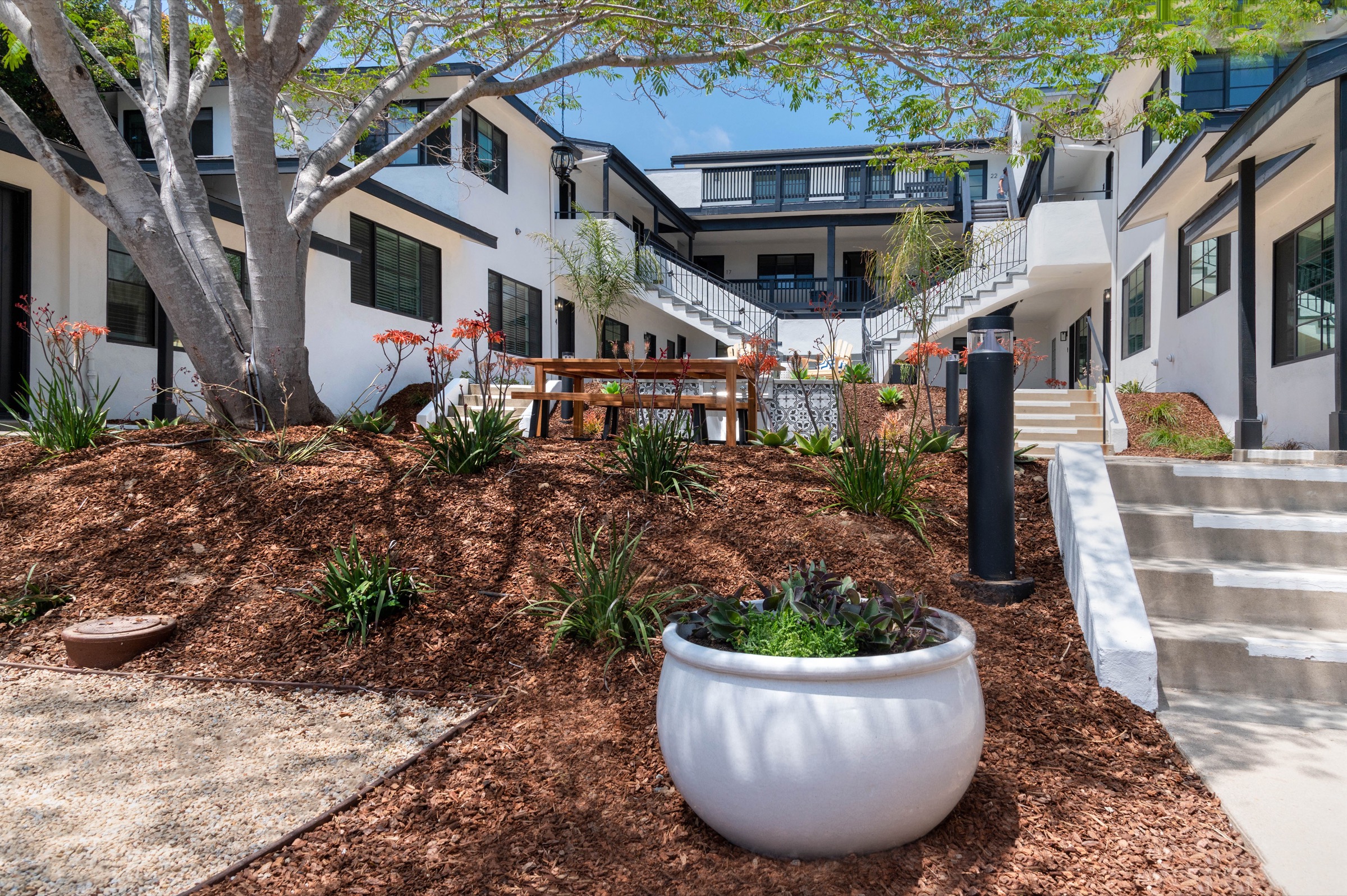 Courtyard at Mission & State, a Santa Barbara multifamily project by Driven Capital Partners